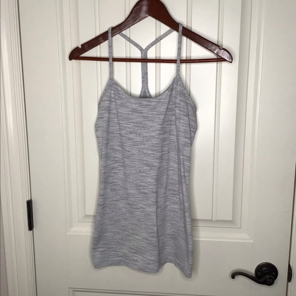 Lululemon Power Pose Tank in Wee Are From Space Nimbus Battleship Size 6. - Picture 2 of 8